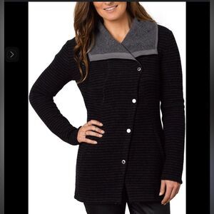 Prana ladies Milana jacket XS grey black everyday casual capsule athleisure